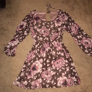 Mauve floral dress